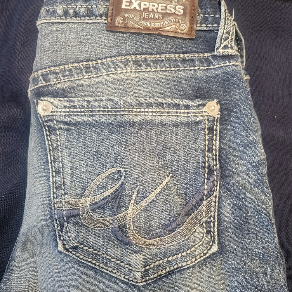 Express Blue Denim Jeans - Picture 1 of 3